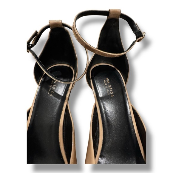 Via Spiga  Leather Made in Italy Jennie Ankle Strap Sandal 8.5/38.5 - Picture 4 of 6